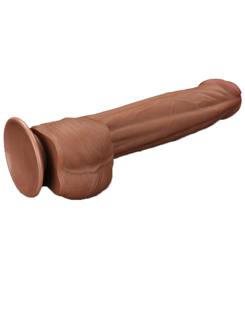 LoveToy Dildo met glijdende huid - Realistische dildo 29 cm Ø5,4 cm