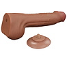 LoveToy Gode coulissant en peau 29 cm - Marron