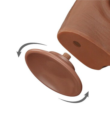 LoveToy Gode coulissant en peau 29 cm - Marron