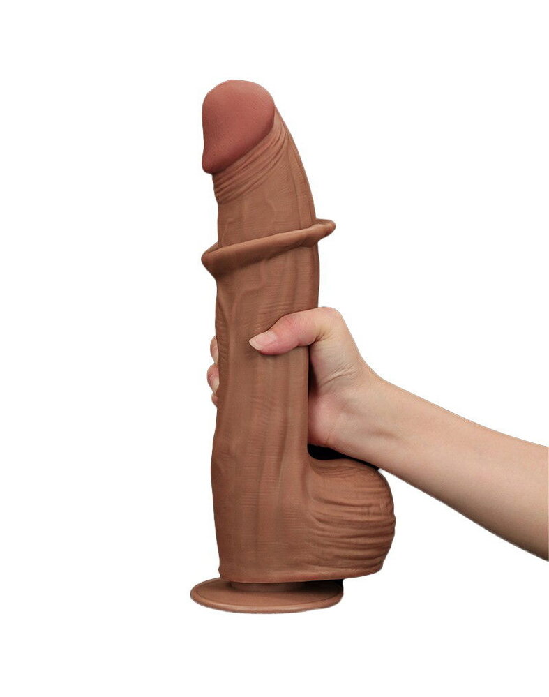 LoveToy Gode coulissant 31 cm - Marron