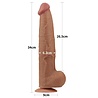 LoveToy Gode coulissant 34 cm - Marron