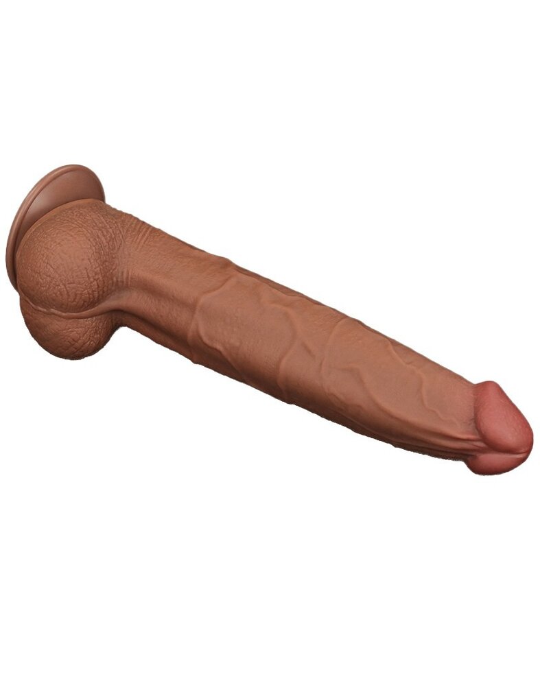 LoveToy Dildo met glijdende huid - Realistische dildo 34 cm Ø6,2 cm