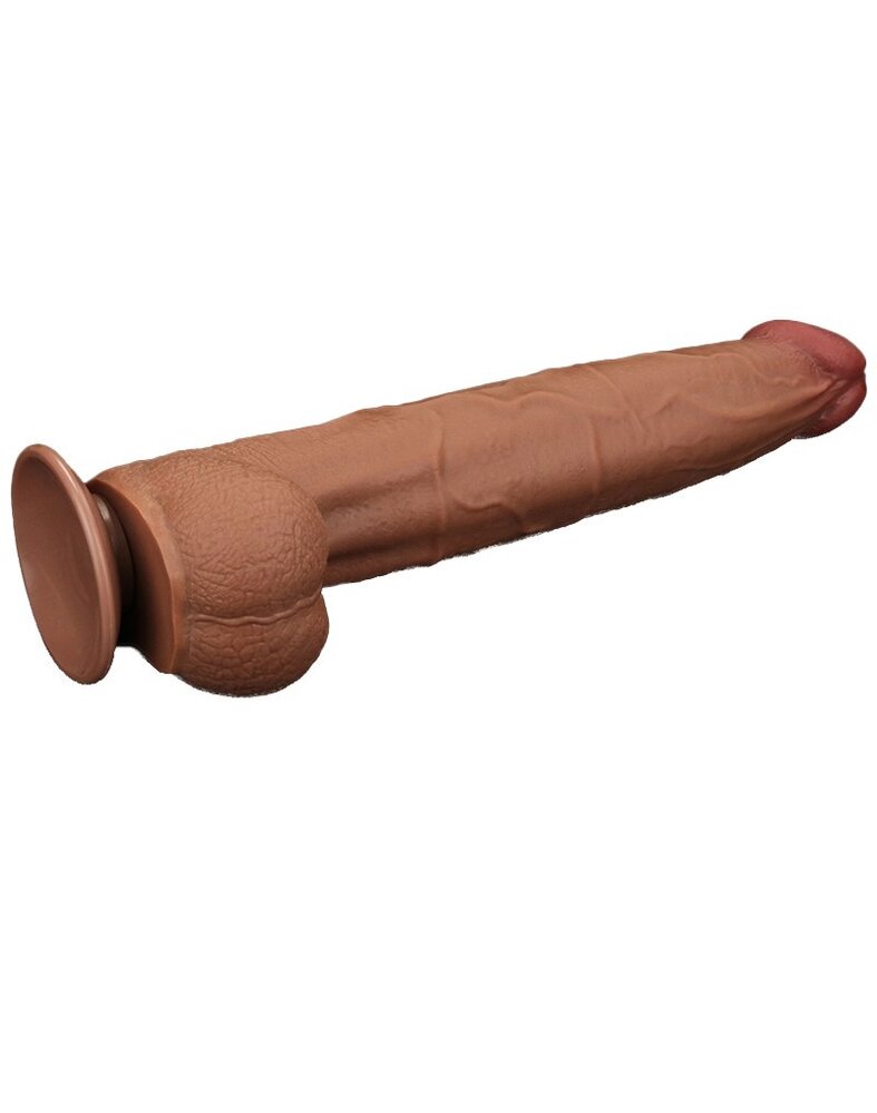 LoveToy Dildo met glijdende huid - Realistische dildo 34 cm Ø6,2 cm