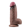 LoveToy LoveToy - Gode double couche en silicone XXL 24,6 cm (Ø 7 cm) - Marron LoveToy LoveToy - Gode double couche en silicone XXL 24,6 cm (Ø 7 cm) - Marron