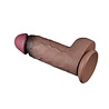 LoveToy LoveToy - Doppelschichtiger Silikondildo XXL 24,6 cm (Ø 7 cm) - Braun LoveToy LoveToy - Doppelschichtiger Silikondildo XXL 24,6 cm (Ø 7 cm) - Braun