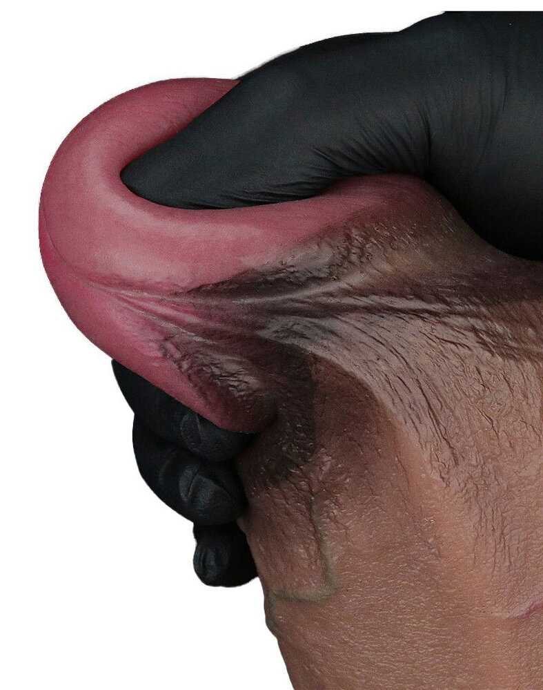 LoveToy LoveToy - Doppelschichtiger Silikondildo XXL 24,6 cm (Ø 7 cm) - Braun LoveToy LoveToy - Doppelschichtiger Silikondildo XXL 24,6 cm (Ø 7 cm) - Braun