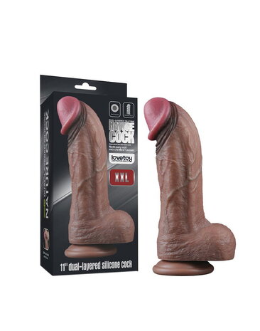LoveToy Silikon-Dildo XXL - XXL Dildo 28 cm Ø7,4 cm