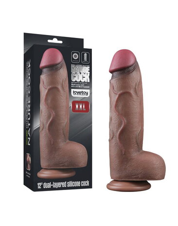 LoveToy Siliconen dildo XXL - XXL dildo 31 cm Ø7,6 cm