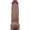 LoveToy Gode double couche en silicone XXL 31 cm (Ø7,6 cm) - Marron