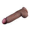LoveToy LoveToy - Gode double couche en silicone XXL 31 cm (Ø7,6 cm) - Marron LoveToy LoveToy - Gode double couche en silicone XXL 31 cm (Ø7,6 cm) - Marron