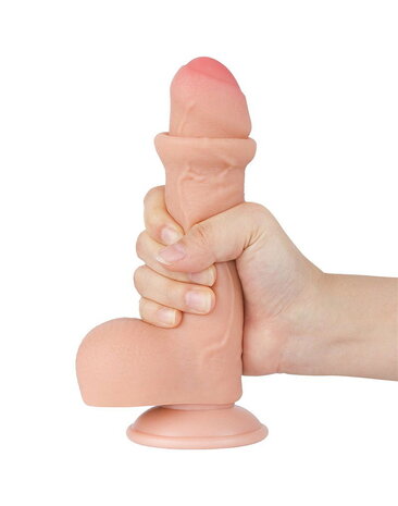 LoveToy Gode coulissant 18,3 cm (Ø 3,5 cm) - Nude