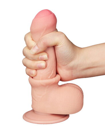 LoveToy Sliding Skin Dildo - Realistischer Dildo 18,3 cm Ø3,5 cm