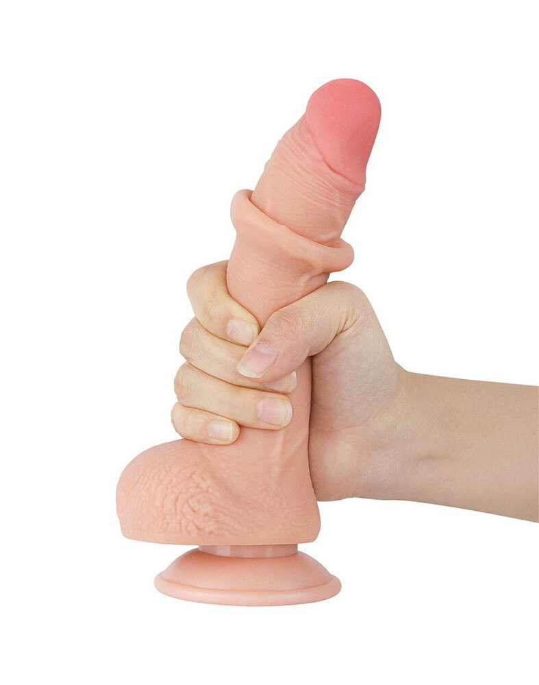 LoveToy Gode coulissant 19,5 cm (Ø 3,5 cm) - Nude