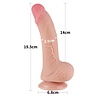 LoveToy Gode coulissant 19,5 cm (Ø 3,5 cm) - Nude