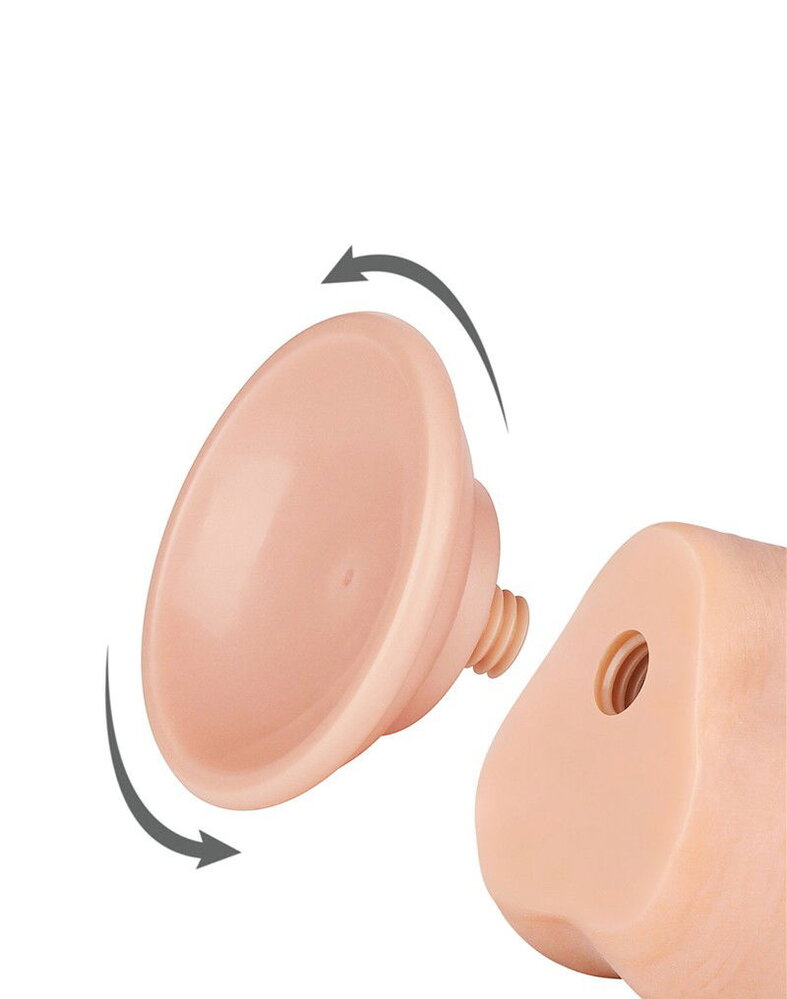 LoveToy Gode coulissant 19,5 cm (Ø 3,6 cm) - Nude