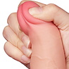 LoveToy Dildo met glijdende huid - Realistische dildo 19,5 cm Ø3,6 cm