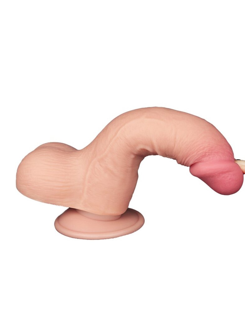 LoveToy Gode coulissant 19,5 cm (Ø 3,7 cm) - Nude