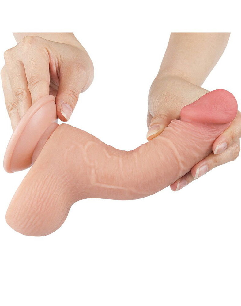 LoveToy Dildo met glijdende huid - Realistische dildo 19,5 cm Ø3,7 cm LoveToy Dildo met glijdende huid - Realistische dildo 19,5 cm Ø3,7 cm