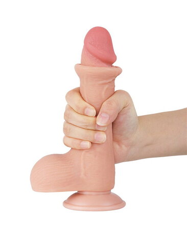 LoveToy Sliding Skin Dildo - Realistischer Dildo 19,5 cm Ø3,7 cm