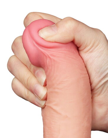 LoveToy Gode coulissant 19,5 cm (Ø 3,7 cm) - Nude
