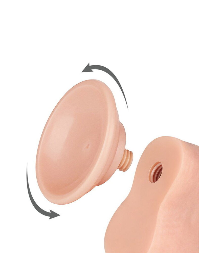 LoveToy Gode coulissant 20 cm (Ø 3,9 cm) - Nude