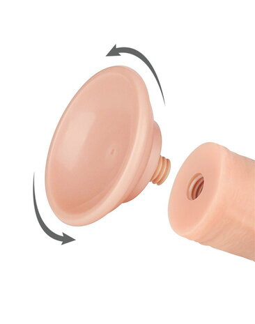 LoveToy Gode coulissant 20 cm (Ø 3,8 cm) - Nude