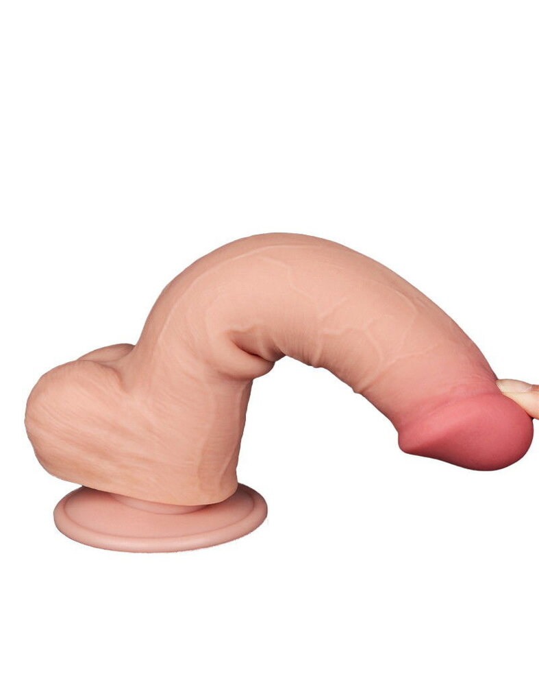 LoveToy Gode coulissant 20,8 cm (Ø 4 cm) - Nude