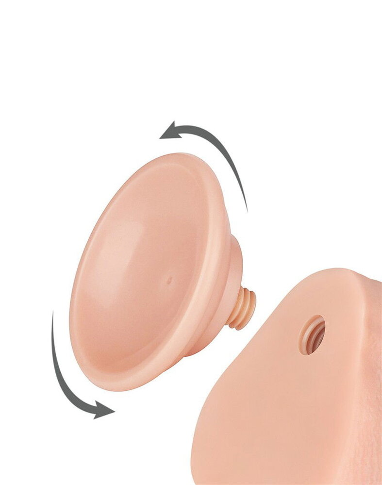 LoveToy Gode coulissant 20 cm (Ø 4 cm) - Nude