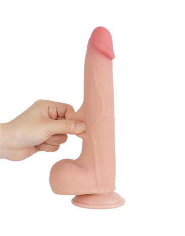 LoveToy Gode coulissant 20 cm (Ø 4 cm) - Nude