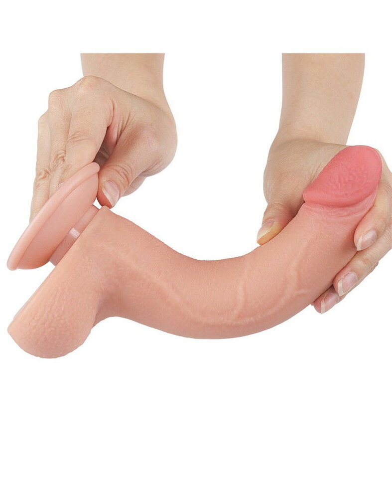 LoveToy Gode coulissant 20 cm (Ø 4 cm) - Nude