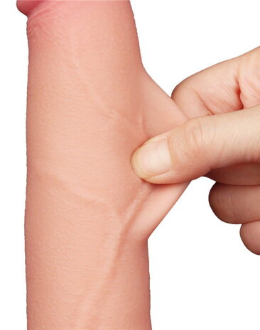 LoveToy Sliding Skin Dildo - Realistischer Dildo 20 cm Ø 4 cm