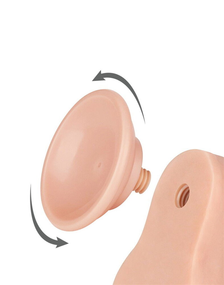 LoveToy Gode coulissant 22 cm (Ø 4,3 cm) - Nude