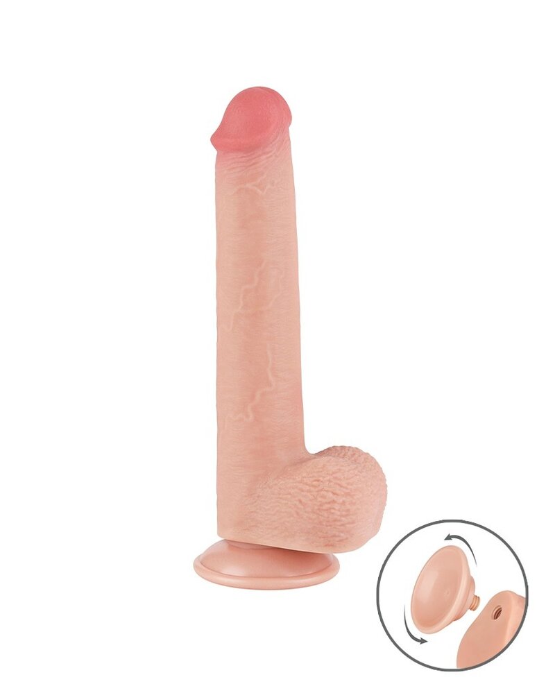 LoveToy Gode coulissant 22 cm (Ø 3,7 cm) - Nude
