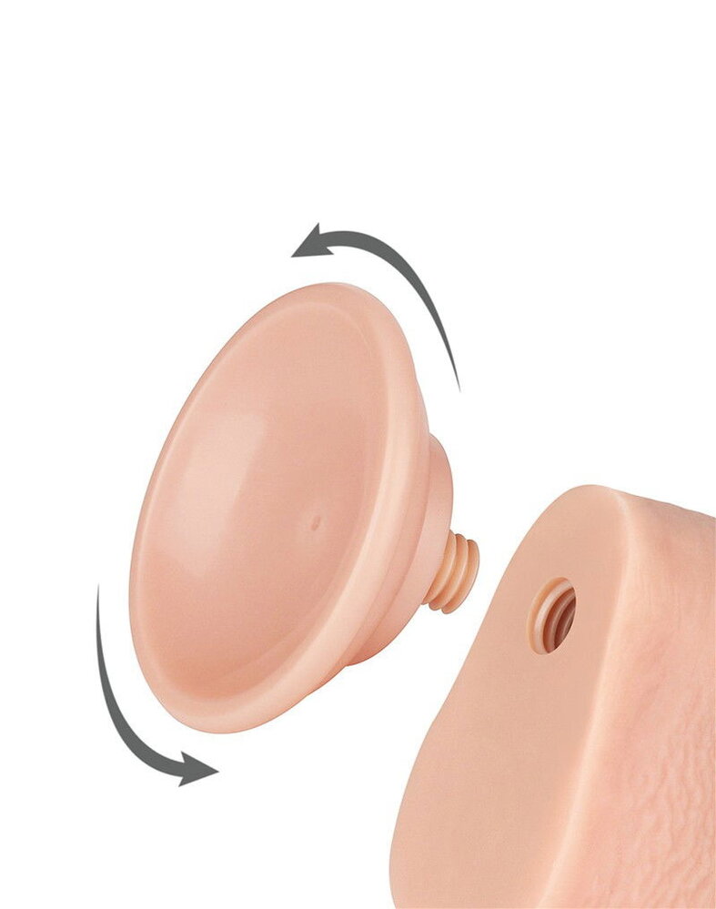 LoveToy Dildo met glijdende huid - Realistische dildo 22 cm Ø 3,7 cm