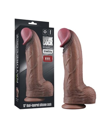 LoveToy Siliconen dildo XXL - 33 cm Ø 5,5 cm
