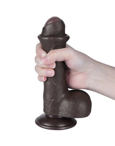LoveToy Dildo met glijdende huid - Realistische dildo 18,3 cm Ø 3,5 cm LoveToy Dildo met glijdende huid - Realistische dildo 18,3 cm Ø 3,5 cm