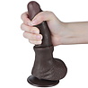 LoveToy Dildo met glijdende huid - Realistische dildo 19,5 cm Ø 3,5 cm