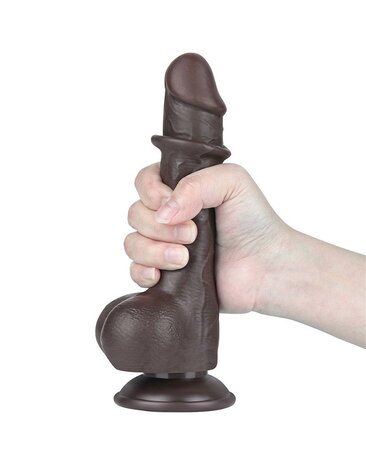 LoveToy Dildo met glijdende huid - Realistische dildo 19,5 cm Ø 3,6 cm