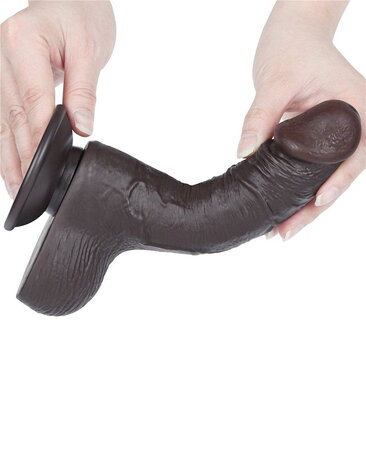 LoveToy Dildo met glijdende huid - Realistische dildo 19,5 cm Ø 3,7 cm LoveToy Dildo met glijdende huid - Realistische dildo 19,5 cm Ø 3,7 cm