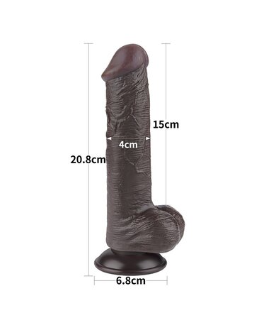 LoveToy Dildo met glijdende huid - Realistische dildo 20,8 cm Ø 4 cm LoveToy Dildo met glijdende huid - Realistische dildo 20,8 cm Ø 4 cm