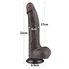LoveToy Gode coulissant 20 cm (Ø 4 cm) - Noir