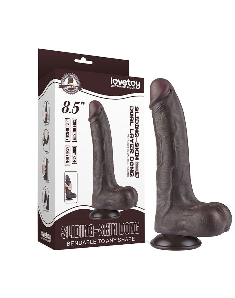 LoveToy Sliding Skin Dildo - Realistischer Dildo 22 cm Ø 4,3 cm