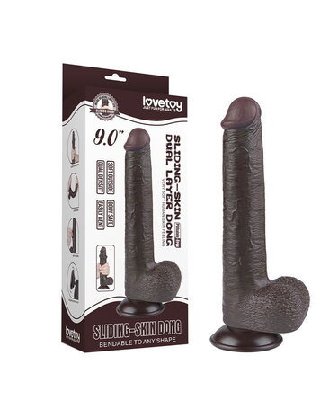 LoveToy Sliding Skin Dildo - Realistischer Dildo 22 cm Ø 3,7 cm