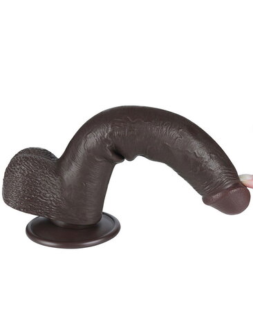 LoveToy Sliding Skin Dildo - Realistischer Dildo 22 cm Ø 3,7 cm