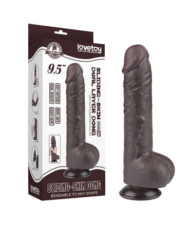 LoveToy Sliding Skin Dildo - Realistischer Dildo 24 cm Ø 4,3 cm