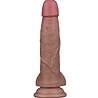 LoveToy Gode double couche en silicone 18,5 cm (Ø 3,7 cm) - Marron