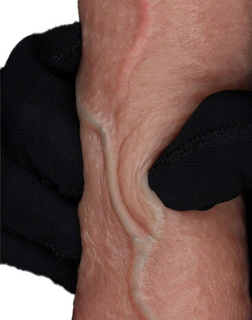 LoveToy LoveToy - Gode double couche en silicone 19,5 cm (Ø 3,7 cm) - Marron