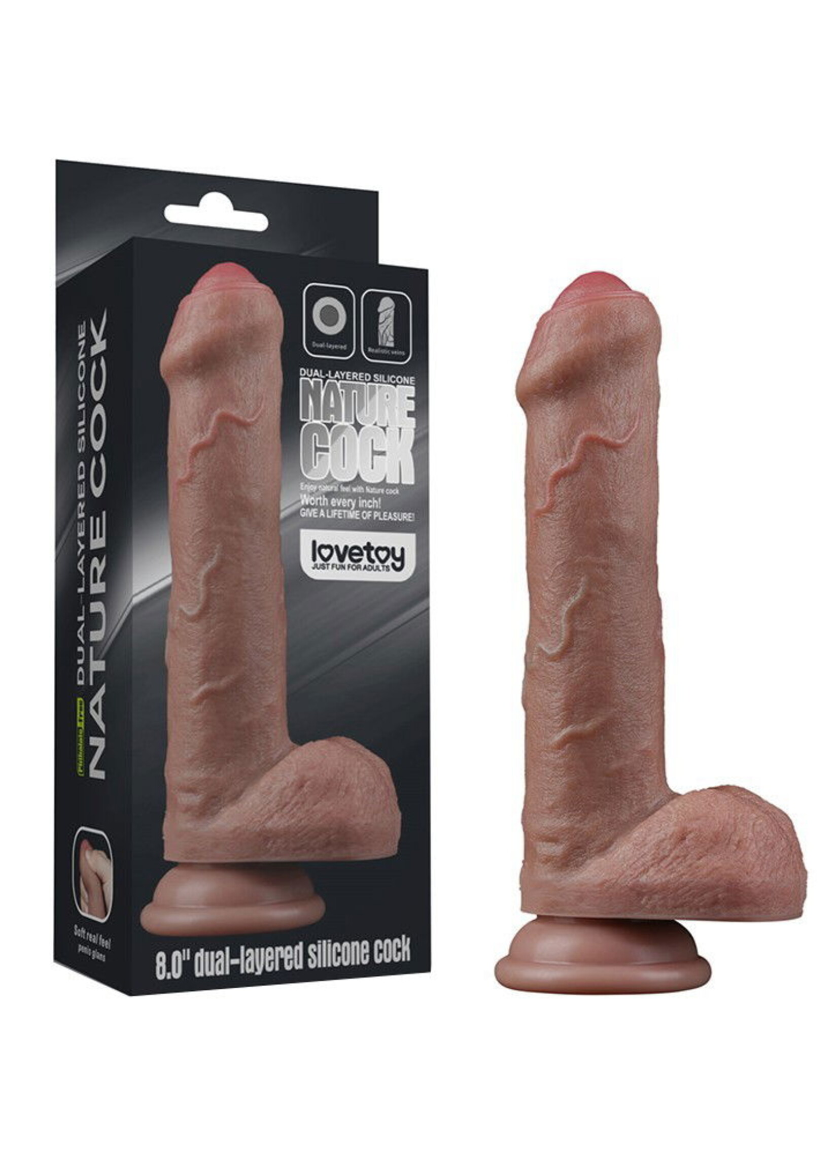 LoveToy Silikondildo - 20,5 cm Ø 4 cm