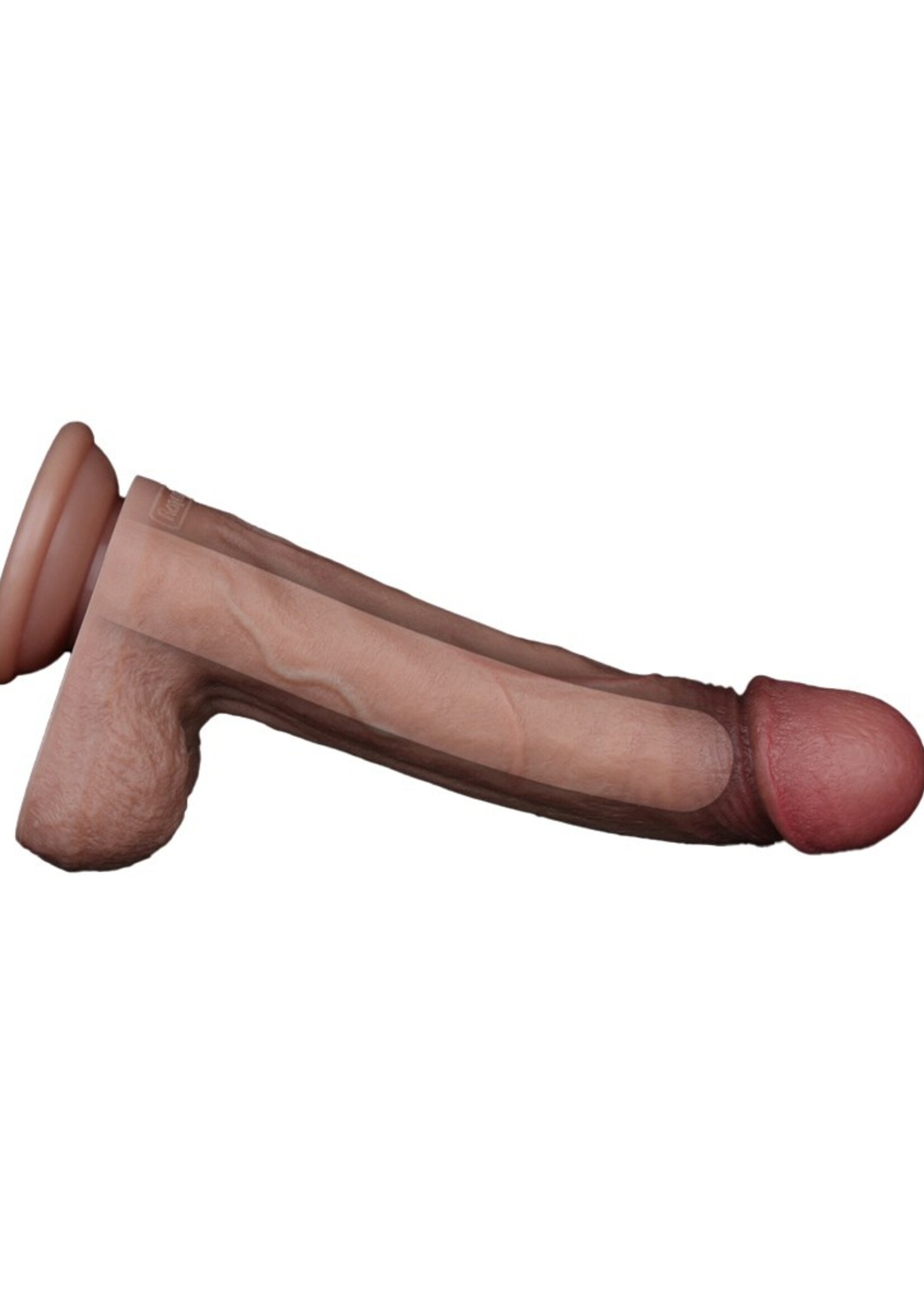 LoveToy Siliconen dildo - 22,5 cm Ø 4,2 cm