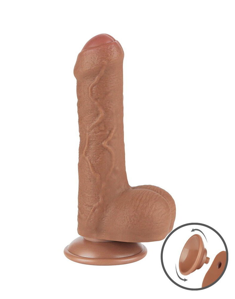 LoveToy Gode coulissant 18,3 cm (Ø 3,5 cm) - Marron